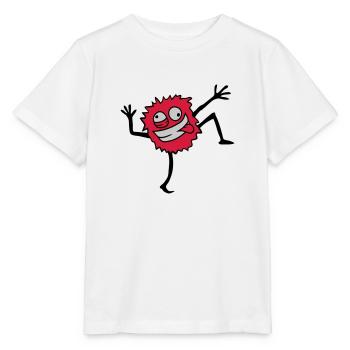 Tanzendes Haariges Monster - Stanley/Stella Kinder T-Shirt MINI CREATOR  - Weiß - Vorne - Maike (125cm)