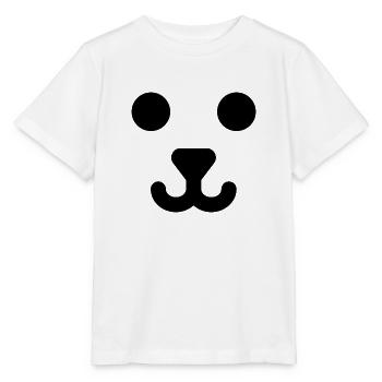 Bären Gesicht - Stanley/Stella Kinder T-Shirt MINI CREATOR  - Weiß - Vorne - Maike (125cm)