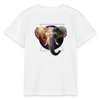 Weltraumelefant - Stanley/Stella Kinder T-Shirt MINI CREATOR  - Weiß - Vorne - Maike (125cm)