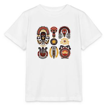 Afrikanische Folklore - Stanley/Stella Kinder T-Shirt MINI CREATOR  - Weiß - Vorne - Maike (125cm)