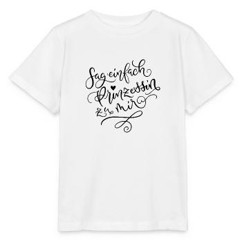 Prinzessin - Stanley/Stella Kinder T-Shirt MINI CREATOR  - Weiß - Vorne - Maike (125cm)