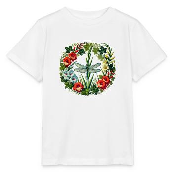 Libellule - T-shirt bio MINI CREATOR Stanley/Stella Enfant - blanc - Devant - Maike (125cm)