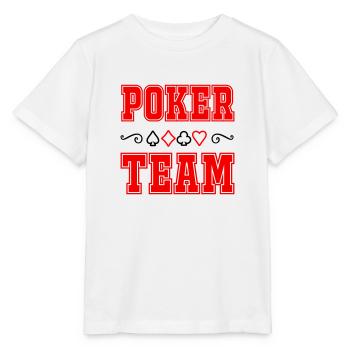 Équipe de poker - T-shirt bio MINI CREATOR Stanley/Stella Enfant - blanc - Devant - Maike (125cm)