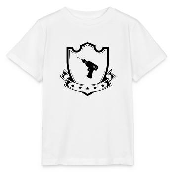 bohrmaschine wappen - Stanley/Stella Kinder T-Shirt MINI CREATOR  - Weiß - Vorne - Maike (125cm)