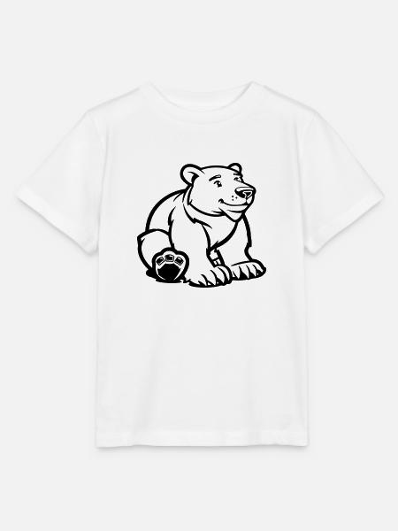 eisbär comic bär - Stanley/Stella Kinder T-Shirt MINI CREATOR - Weiß