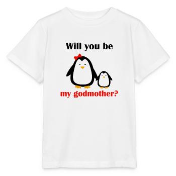 Aimerais-tu être ma marraine ? - T-shirt bio MINI CREATOR Stanley/Stella Enfant - blanc - Devant - Maike (125cm)