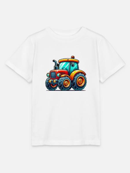 Traktor - Stanley/Stella Kinder T-Shirt MINI CREATOR  - Weiß