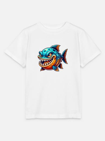 piranha comic fisch - Stanley/Stella Kinder T-Shirt MINI CREATOR - Weiß