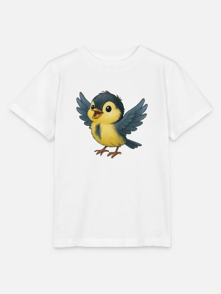 Süße kleine Meise - Stanley/Stella Kinder T-Shirt MINI CREATOR  - Weiß