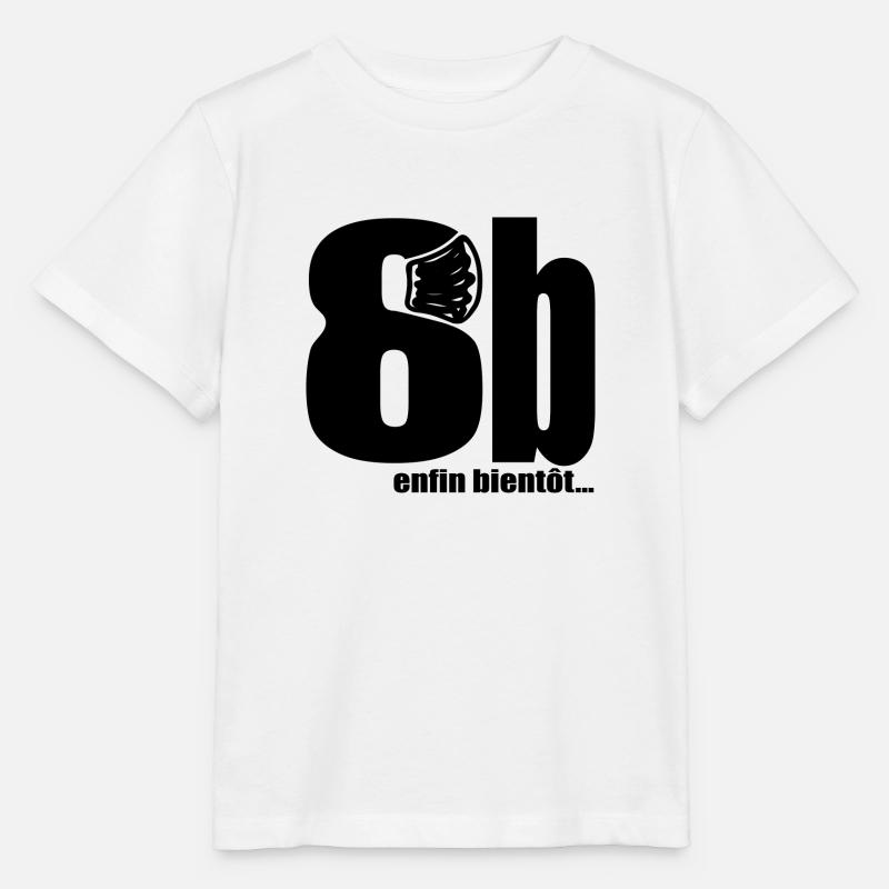 8b enfin bientôt - T-shirt bio MINI CREATOR Stanley/Stella Enfant - blanc