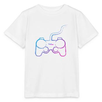 Contrôleur Graffiti Gamer - T-shirt bio MINI CREATOR Stanley/Stella Enfant - blanc - Devant - Maike (125cm)