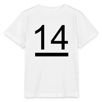 14 Fuss Jolle Segelzeichen - Stanley/Stella Kinder T-Shirt MINI CREATOR  - Weiß - Vorne - Maike (125cm)