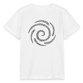 Spirale maori - T-shirt bio MINI CREATOR Stanley/Stella Enfant - blanc - Devant - Maike (125cm)