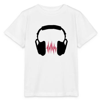 écouteurs - T-shirt bio MINI CREATOR Stanley/Stella Enfant - blanc - Devant - Maike (125cm)