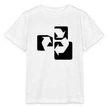 Recyle Symbol / symbole Recyclage - T-shirt bio MINI CREATOR Stanley/Stella Enfant - blanc - Devant - Maike (125cm)