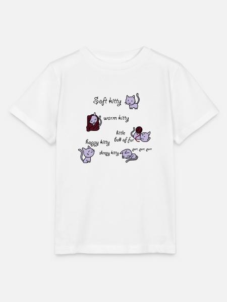 Soft Kitty - Stanley/Stella Kinder T-Shirt MINI CREATOR  - Weiß