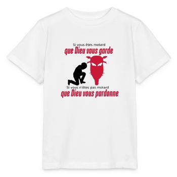 Que Dieu vous pardonne - T-shirt bio MINI CREATOR Stanley/Stella Enfant - blanc - Devant - Maike (125cm)