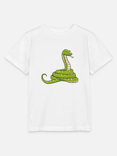 Schlange - Stanley/Stella Kinder T-Shirt MINI CREATOR - Weiß