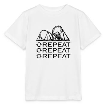 Rollercoaster Roller Coaster - Stanley/Stella MINI CREATOR Kids’ T-Shirt - white - Front - Maike (125cm)