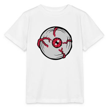 Big Crazy Horror Eye - Stanley/Stella MINI CREATOR Kids’ T-Shirt - white - Front - Maike (125cm)