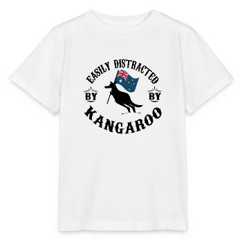 Leicht abgelenkt von Känguru - Stanley/Stella Kinder T-Shirt MINI CREATOR  - Weiß - Vorne - Maike (125cm)