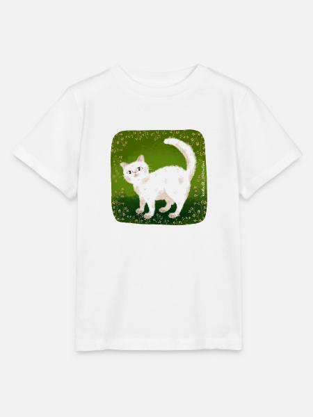 süße Katze - Stanley/Stella Kinder T-Shirt MINI CREATOR - Weiß