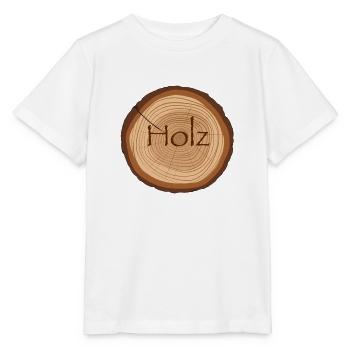 Holz Querschnitt - Stanley/Stella Kinder T-Shirt MINI CREATOR  - Weiß - Vorne - Maike (125cm)