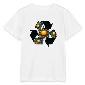 Soleil de recyclage - T-shirt bio MINI CREATOR Stanley/Stella Enfant - blanc - Devant - Maike (125cm)