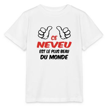 BESTER NEFFE - Stanley/Stella Kinder T-Shirt MINI CREATOR  - Weiß - Vorne - Maike (125cm)