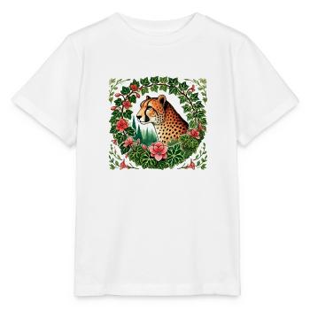 Cheetah - Stanley/Stella MINI CREATOR Kids’ T-Shirt - white - Front - Maike (125cm)