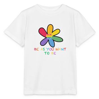 Soyez comme vous voulez être - T-shirt bio MINI CREATOR Stanley/Stella Enfant - blanc - Devant - Maike (125cm)