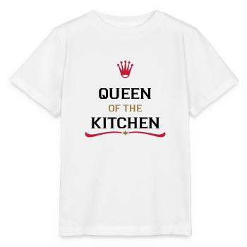 Tablier de cuisine pour un cuisinier parfait - T-shirt bio MINI CREATOR Stanley/Stella Enfant - blanc - Devant - Maike (125cm)
