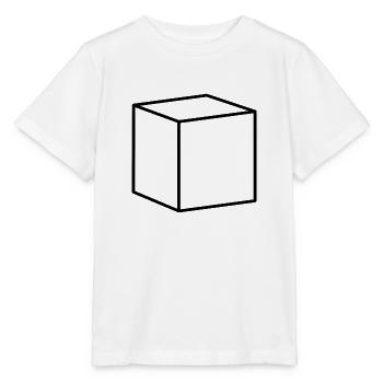 Zwarte kubus - Stanley/Stella Kinder-T-shirt MINI CREATOR  - wit - Voor - Maike (125cm)