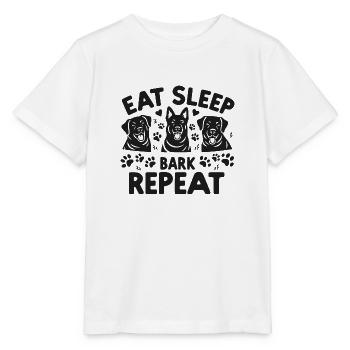 Manger Dormir Écorce Répéter - T-shirt bio MINI CREATOR Stanley/Stella Enfant - blanc - Devant - Maike (125cm)