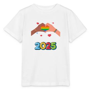 Mois de la fierté - T-shirt bio MINI CREATOR Stanley/Stella Enfant - blanc - Devant - Maike (125cm)