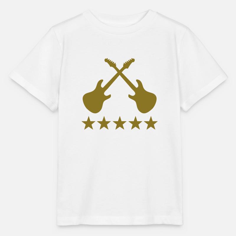 rock guitar deluxe - Stanley/Stella Kinder T-Shirt MINI CREATOR  - Weiß