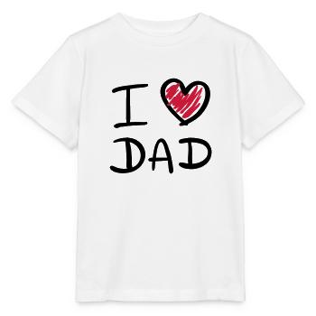 i love dad - Stanley/Stella Kinder T-Shirt MINI CREATOR  - Weiß - Vorne - Maike (125cm)