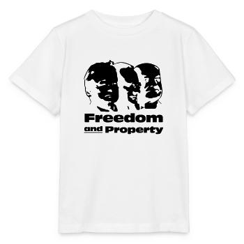 Freedom and Property - Stanley/Stella Kinder T-Shirt MINI CREATOR  - Weiß - Vorne - Maike (125cm)