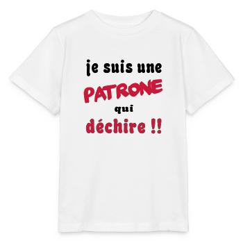 Je suis une patrone qui déchire - Stanley/Stella Kinder T-Shirt MINI CREATOR  - Weiß - Vorne - Maike (125cm)