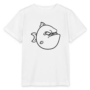 Poisson sombre mal - T-shirt bio MINI CREATOR Stanley/Stella Enfant - blanc - Devant - Maike (125cm)