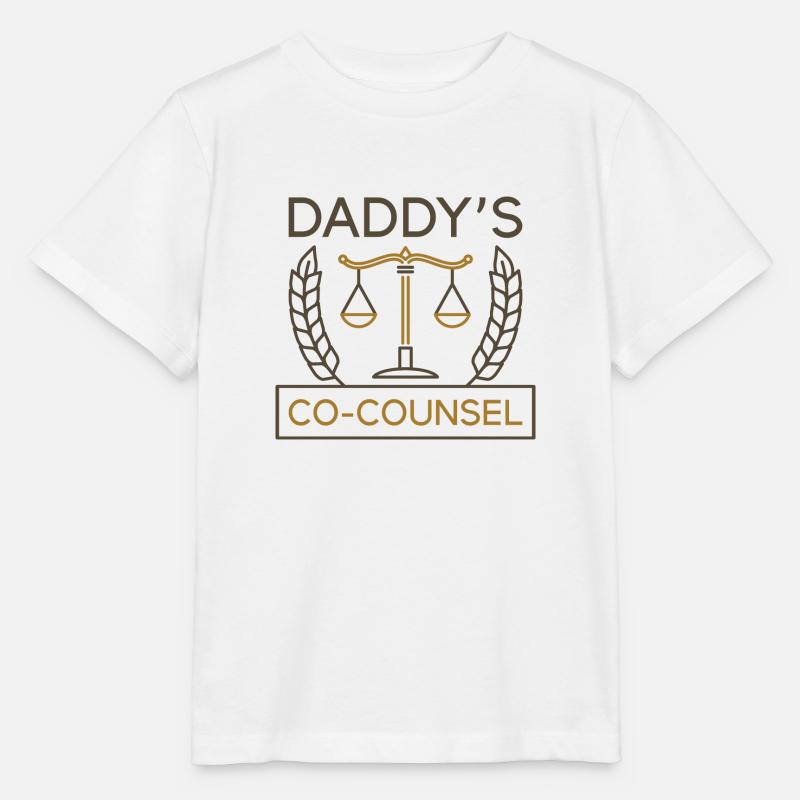 Daddy's Co-Counsel - Stanley/Stella MINI CREATOR Kids’ T-Shirt - white