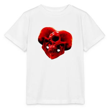 Skull heart 1 - Stanley/Stella Kinder T-Shirt MINI CREATOR  - Weiß - Vorne - Maike (125cm)