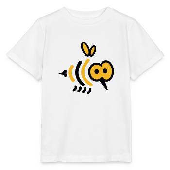 Kleine Biene mit Stachel - Design Biene - Stanley/Stella Kinder T-Shirt MINI CREATOR  - Weiß - Vorne - Maike (125cm)