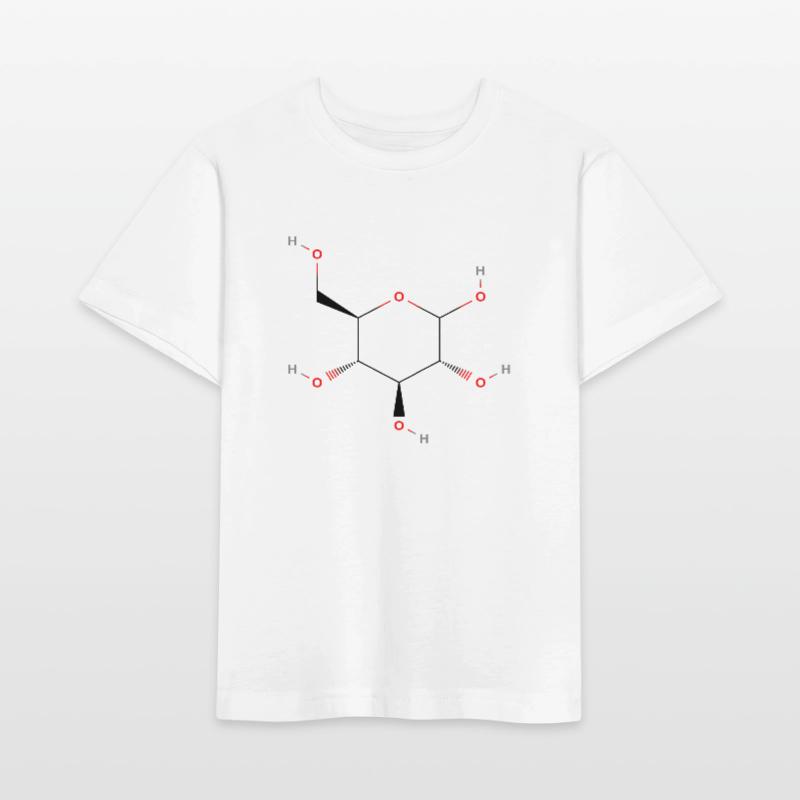 Molécule de glucose - Formule structurale colorée T-shirt bio MINI CREATOR Stanley/Stella Enfant