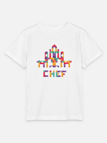 Chef Bauherr der Bauklötze - Stanley/Stella Kinder T-Shirt MINI CREATOR - Weiß