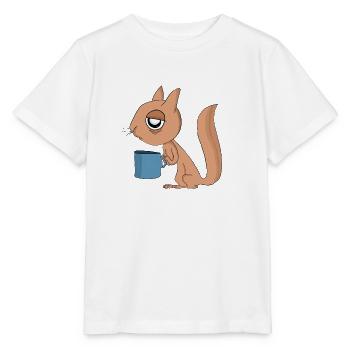Eichhörnchen müde - Stanley/Stella Kinder T-Shirt MINI CREATOR  - Weiß - Vorne - Maike (125cm)