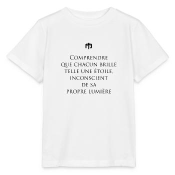 brille - T-shirt bio MINI CREATOR Stanley/Stella Enfant - blanc - Devant - Maike (125cm)