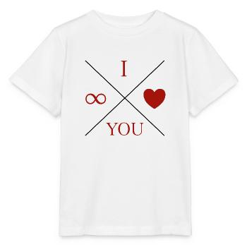 Je t’aime infini - T-shirt bio MINI CREATOR Stanley/Stella Enfant - blanc - Devant - Maike (125cm)