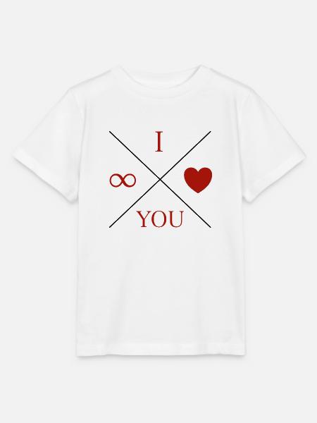 I Love You infinite - Stanley/Stella Kinder T-Shirt MINI CREATOR - Weiß
