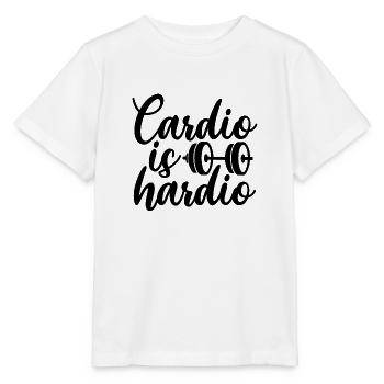 Cardio est Hardio - T-shirt bio MINI CREATOR Stanley/Stella Enfant - blanc - Devant - Maike (125cm)